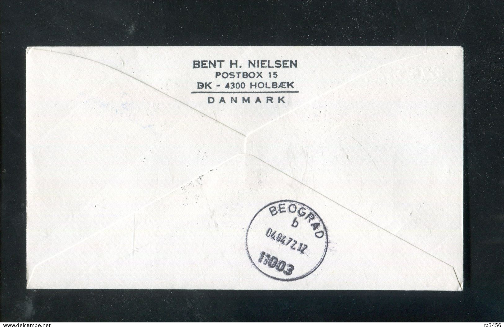 "SCHWEDEN" 1972, SAS-Erstflugbrief "Stockholm-Beograd" (80018) - Briefe U. Dokumente