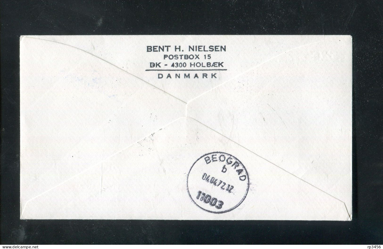"SCHWEDEN" 1972, SAS-Erstflugbrief "Stockholm-Beograd" (80018) - Lettres & Documents