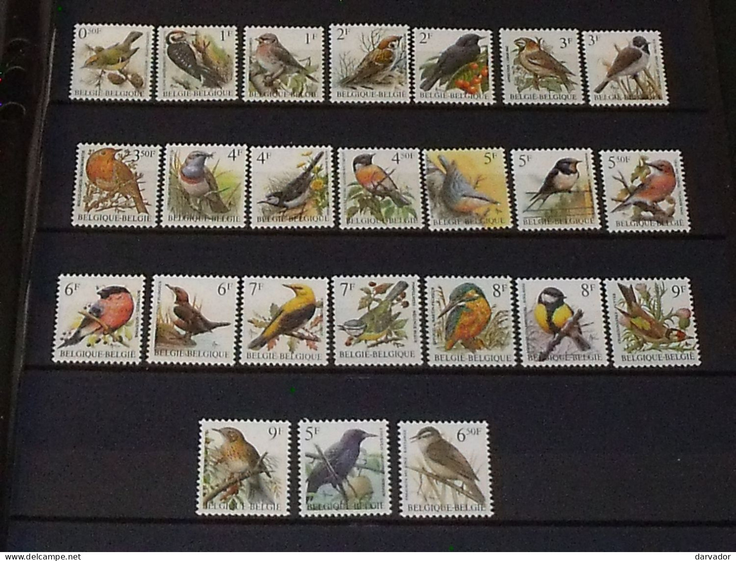 CAISSE BLEU / BELGIQUE  : Divers Timbres Tous Neufs ** MNH Papier Et Gommes Diverses , Thématique Oiseaux  TTB - Sparrows