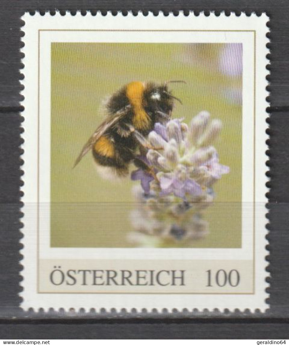 Österreich Personalisierte BM Heimische Tierwelt Insekt Hummel ** Postfrisch - Persoonlijke Postzegels