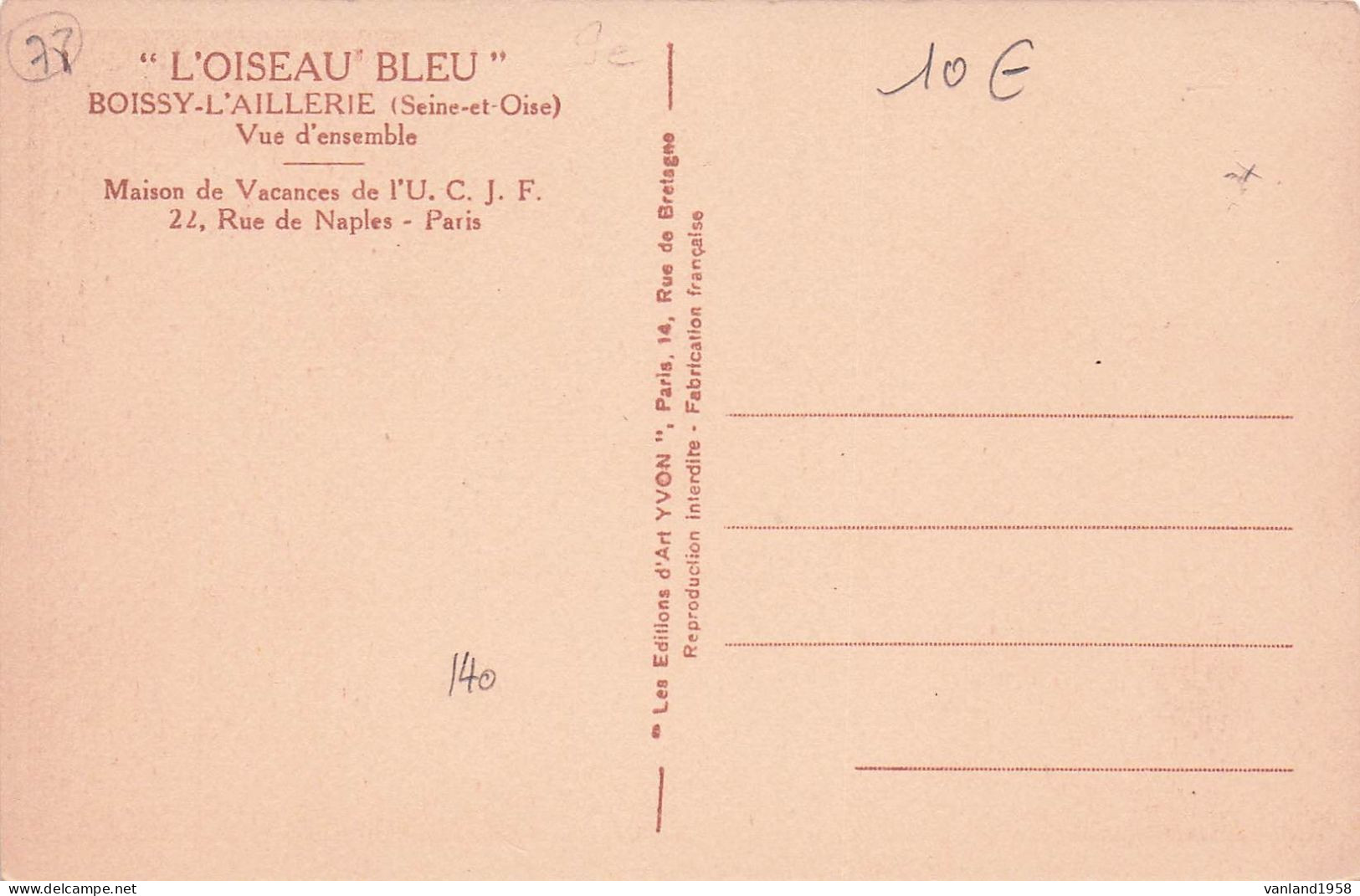BOISSY L'AILLERIE-l'Oiseau Bleu-vue D'ensemble - Boissy-l'Aillerie