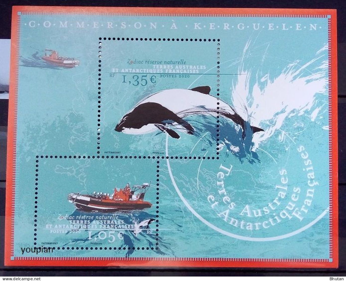 French Antarctic Territories 2020, Zodiac Commerson à Kerguelen, MNH S/S - Neufs