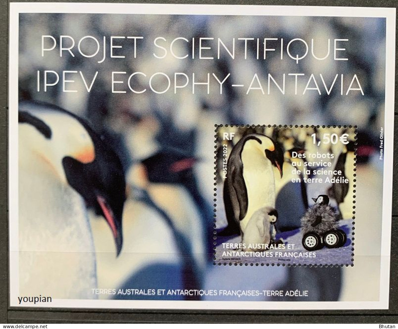 French Antarctic Territories 2022, Scientific Project IPEV Ecophy-Antavia, MNH S/S - Unused Stamps