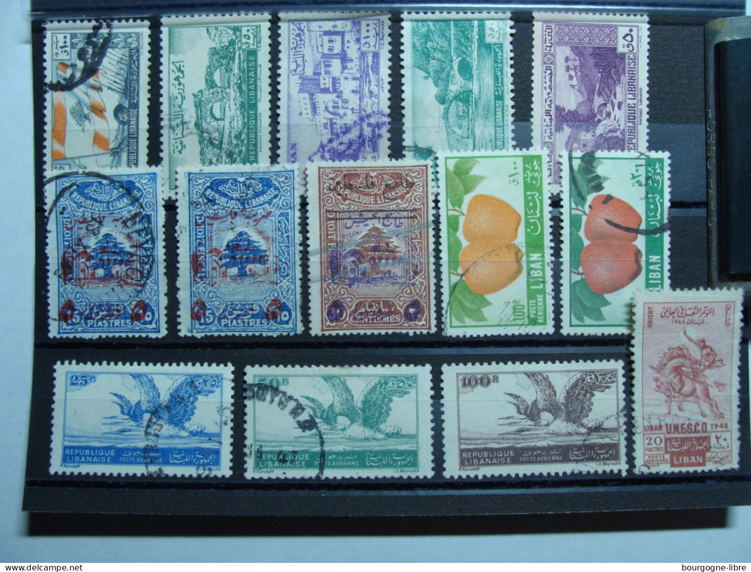 LIBAN LOT DE 14 TIMBRES OBLITERES - Liban