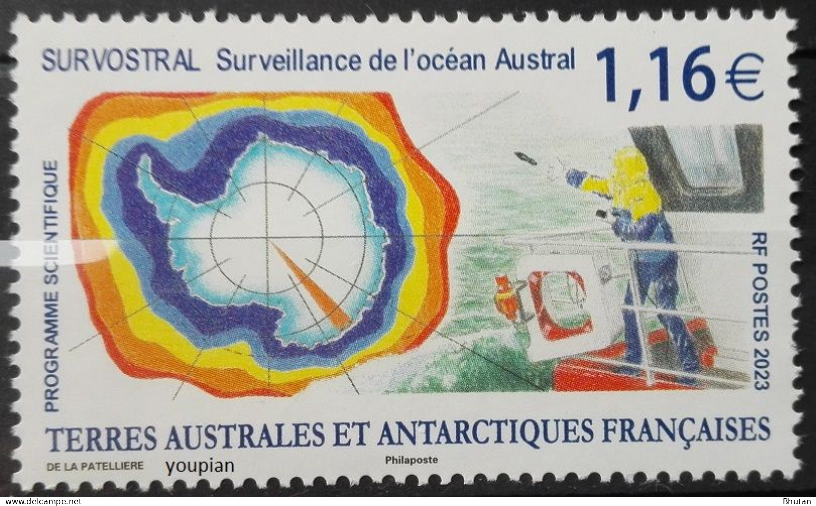 French Antarctic Territories 2023, Survostral Southern Ocean Research Project, MNH Single Stamp - Neufs