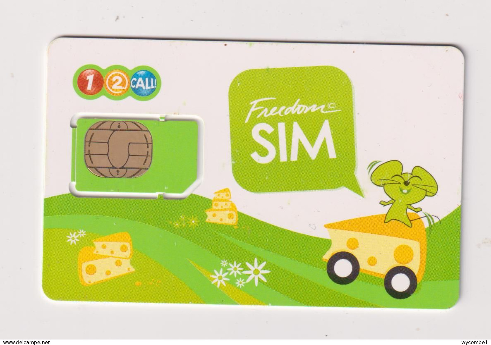 THAILAND - Cartoon Mouse And Cheese SIM With Chip Unused  Phonecard - Thaïlande