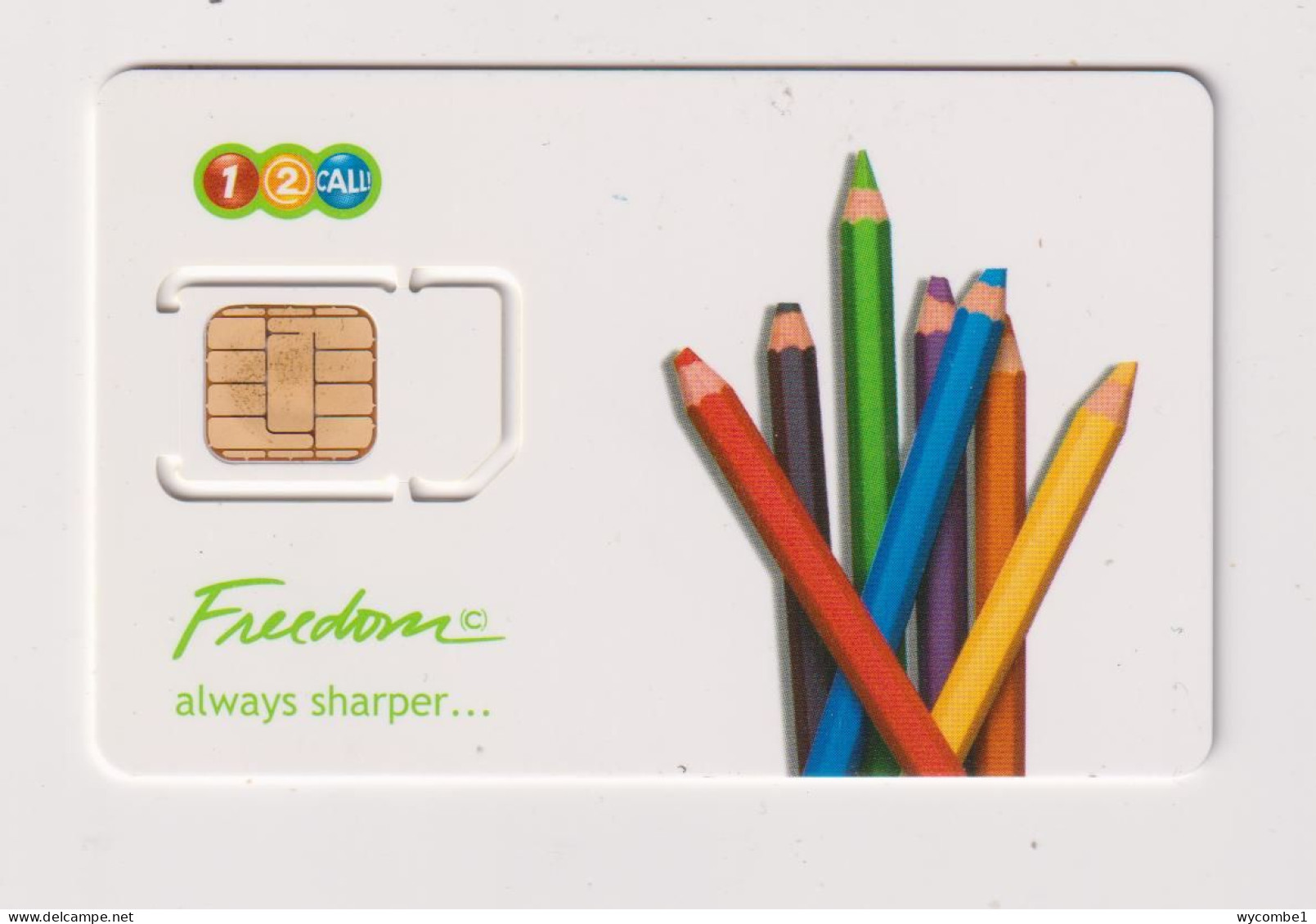 THAILAND - Colour Pencils SIM With Chip Unused  Phonecard - Thailand