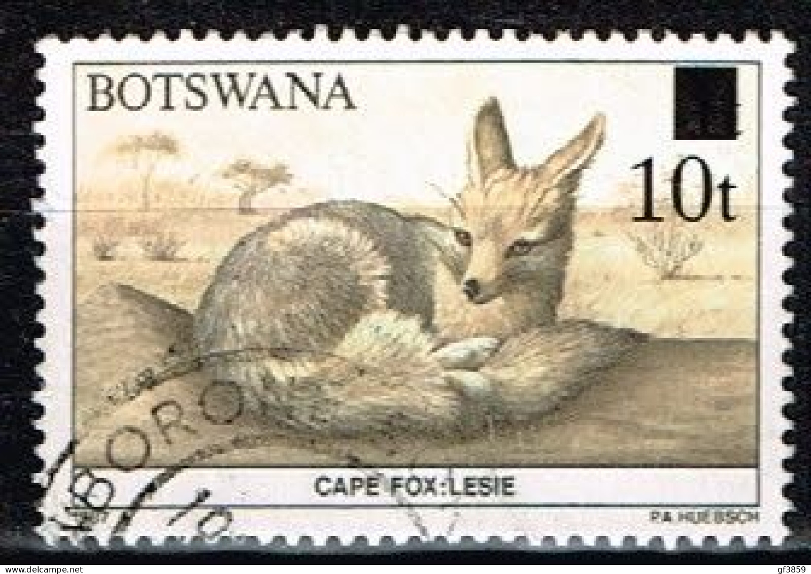 BOTSWANA / Oblitérés / Used / 1990 - Animal Surchargé - Botswana (1966-...)