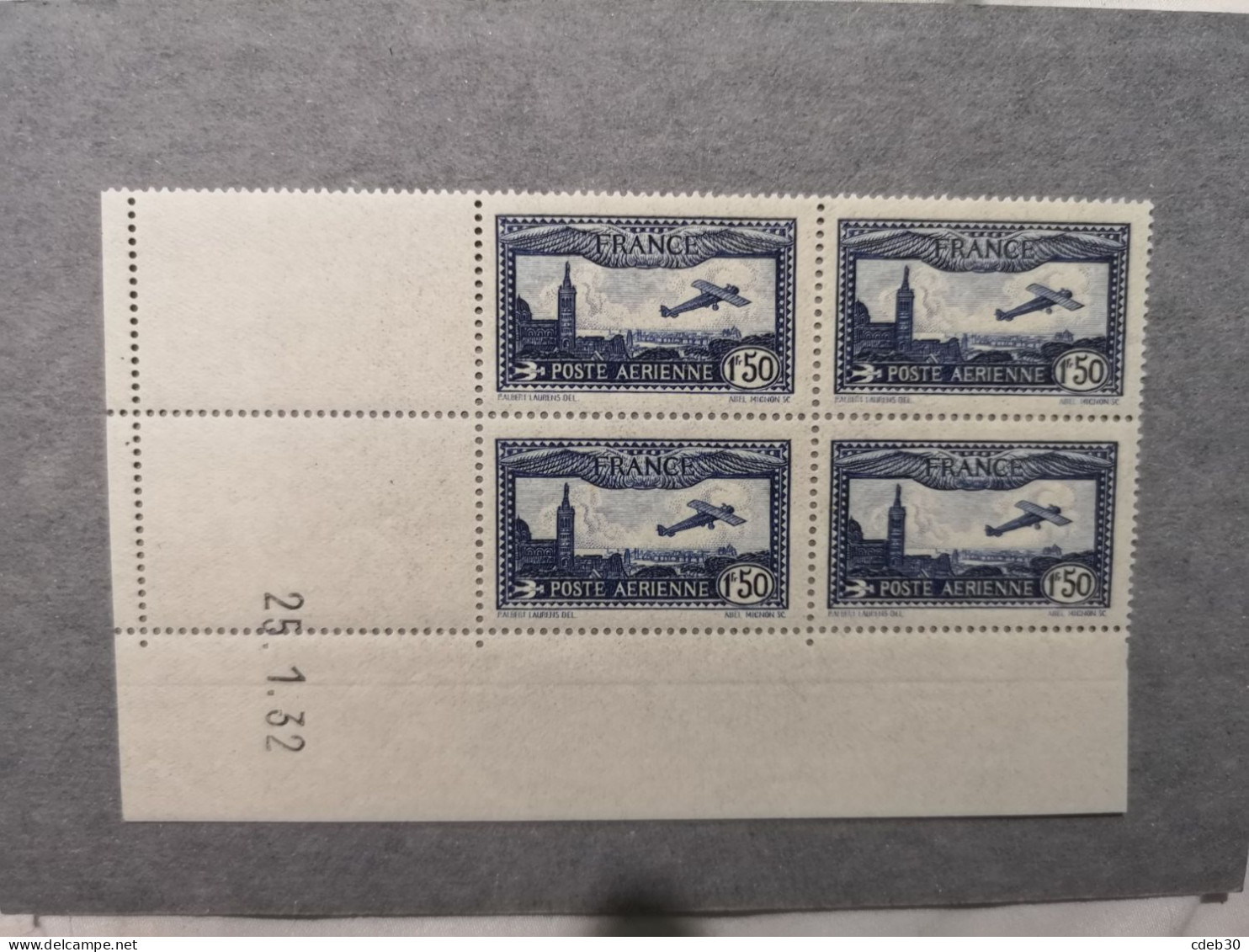 Coin Daté PA 6 ** Du 25.1.32 Neuf Avec Gomme - Airmail