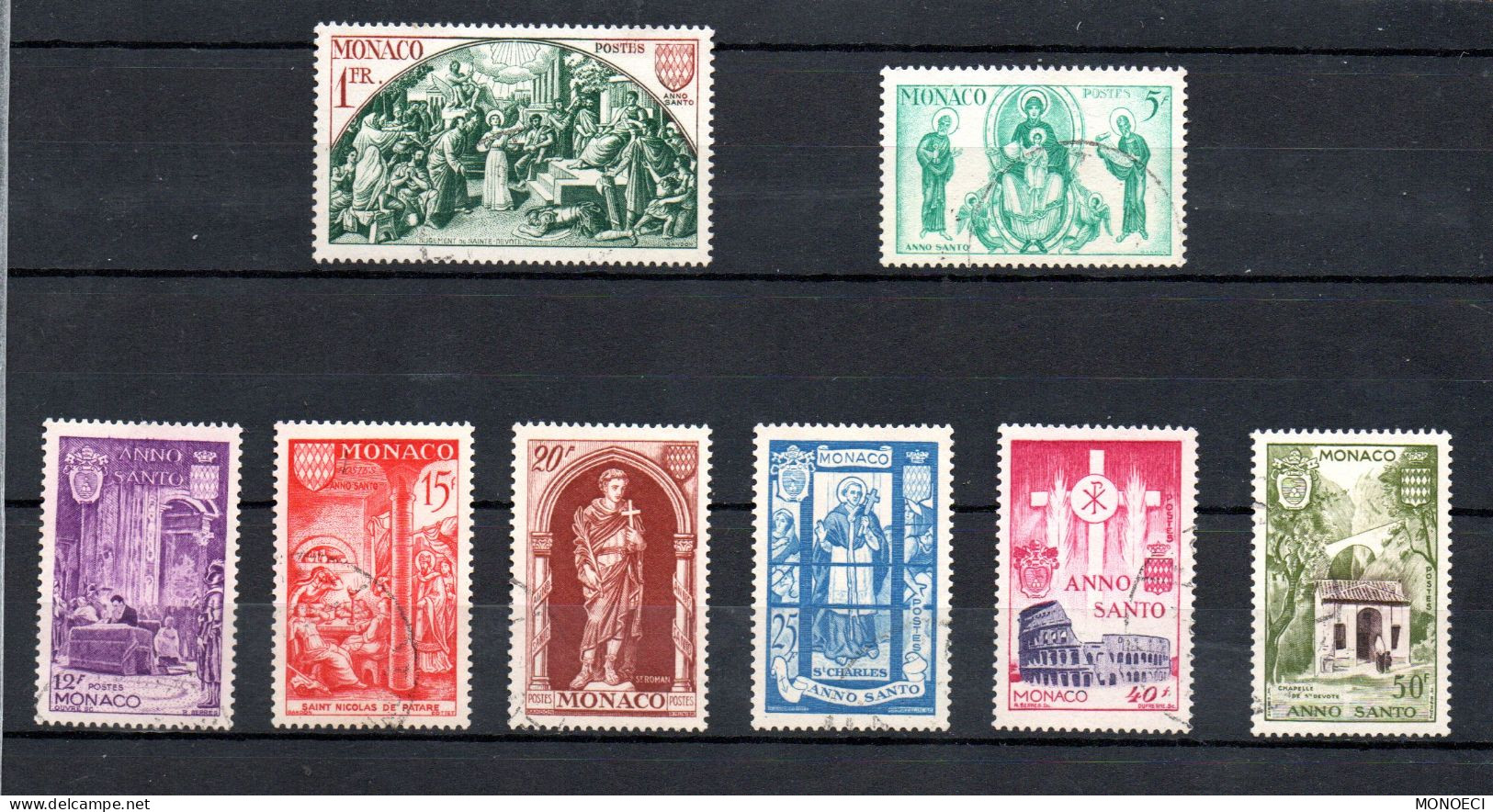 MONACO -- MONTE CARLO -- Année Sainte -- 11 Timbres Oblitérés - Used Stamps