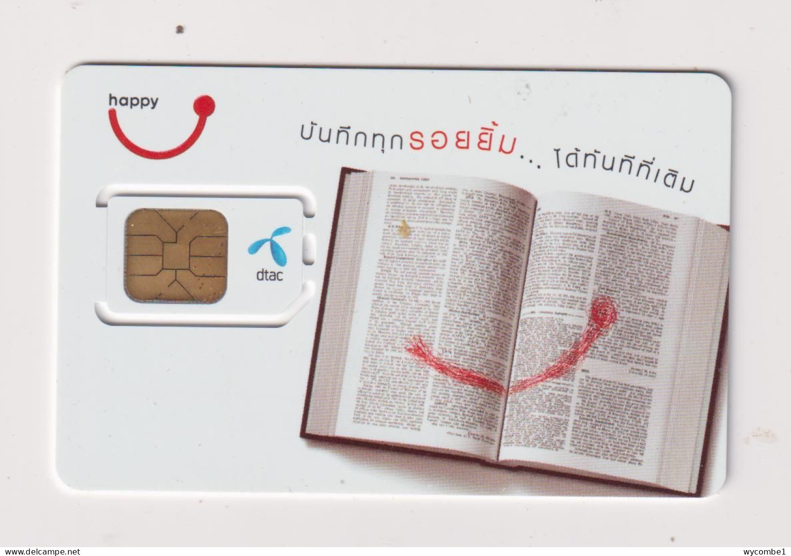 THAILAND - Open Book SIM With Chip Unused  Phonecard - Thaïlande