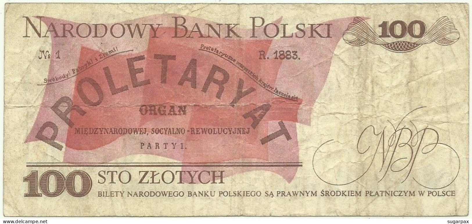 POLAND - 100 Zlotych - 1986 - Pick 143.e - Série MB - Narodowy Bank Polski - Polen