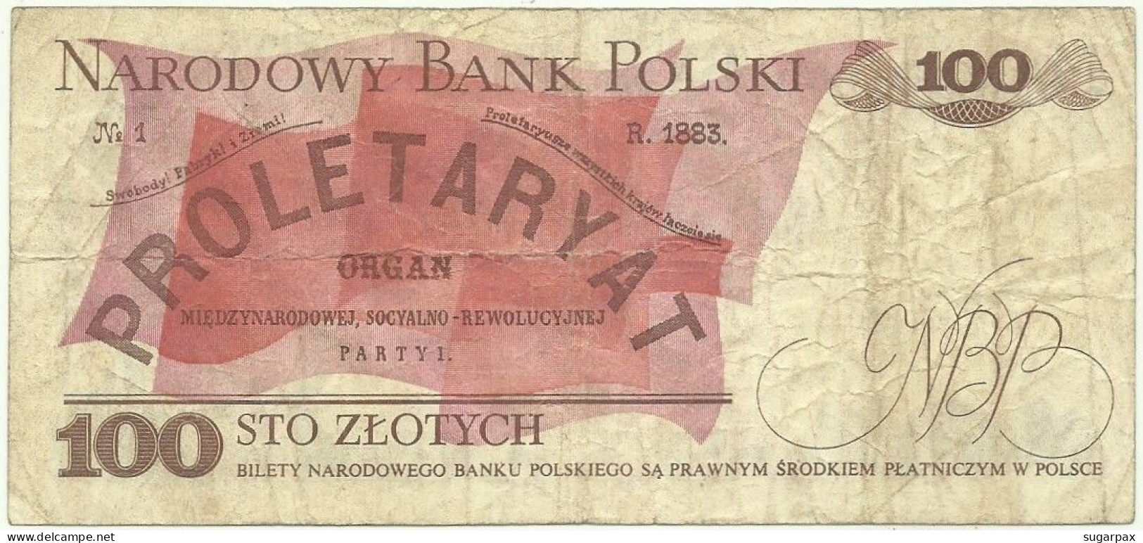 POLAND - 100 Zlotych - 1986 - Pick 143.e - Série MB - Narodowy Bank Polski - Polonia