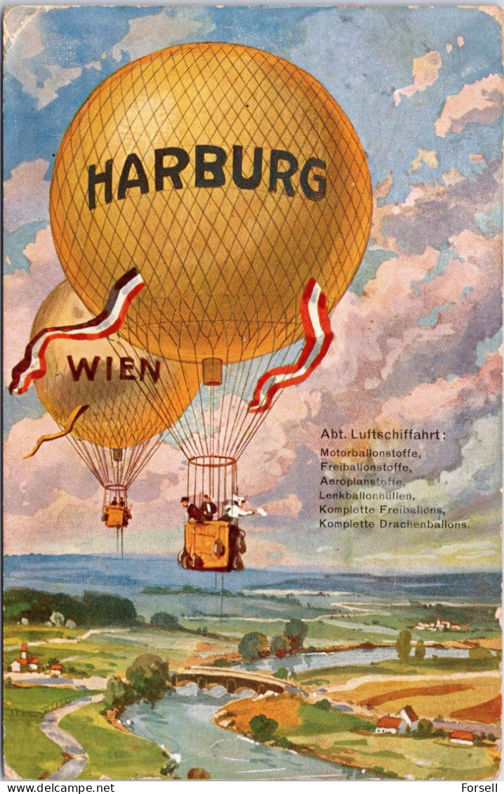 Harburg-Wien , Abt.Luftschiff (Stempel: Feldpost 1914) - Harburg