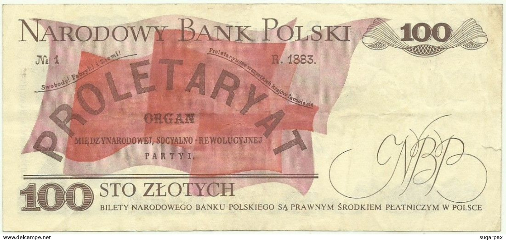POLAND - 100 Zlotych - 1986 - Pick 143.e - Série MK - Narodowy Bank Polski - Polonia