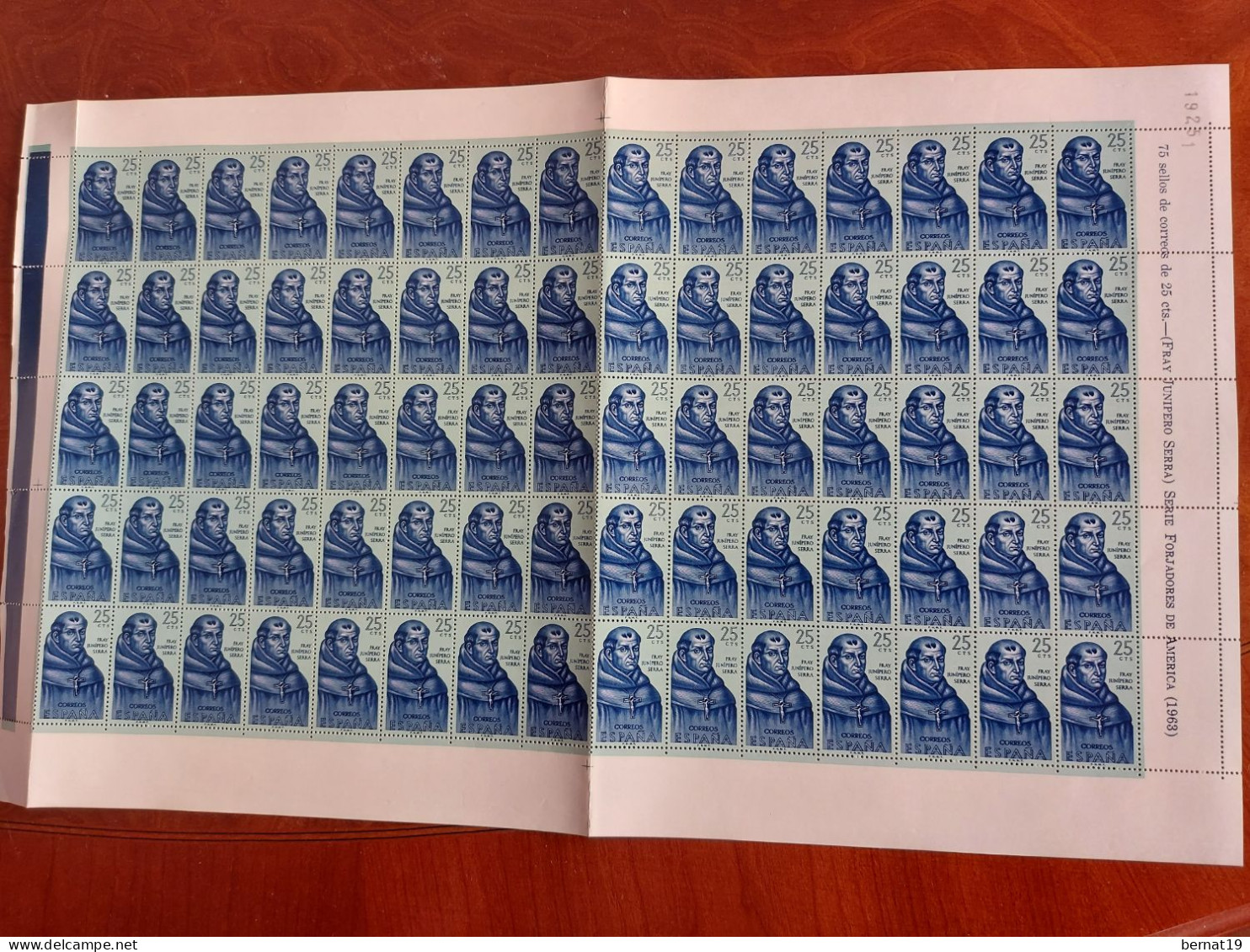 España 1963. Edifil 1526-33 En Pliegos De 75 Sellos (Valor Catálogo 881€) ** MNH. - Full Sheets