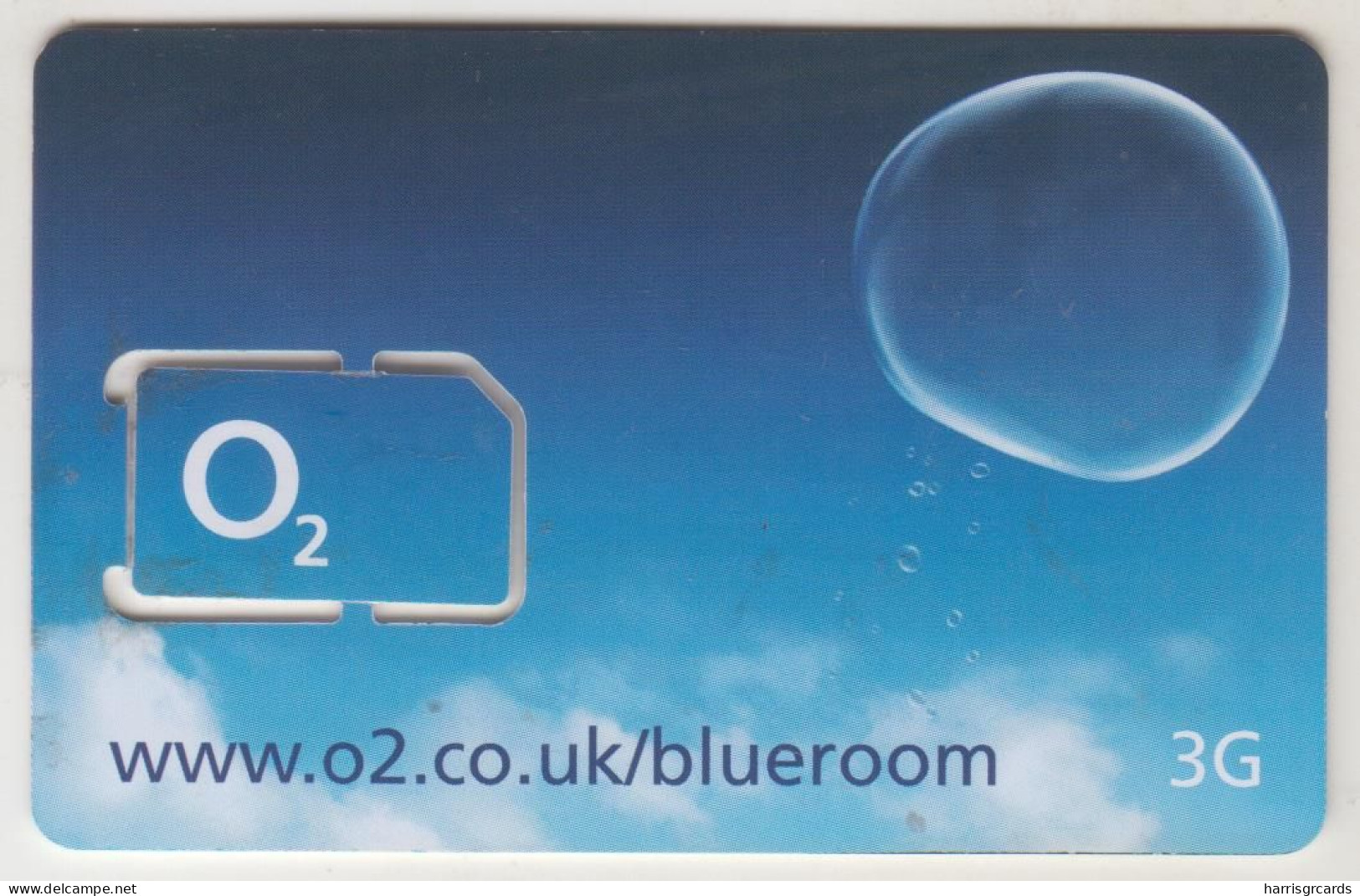 UK - Blue Room SIM , O² GSM Card , Used (chip Clued) - Andere & Zonder Classificatie