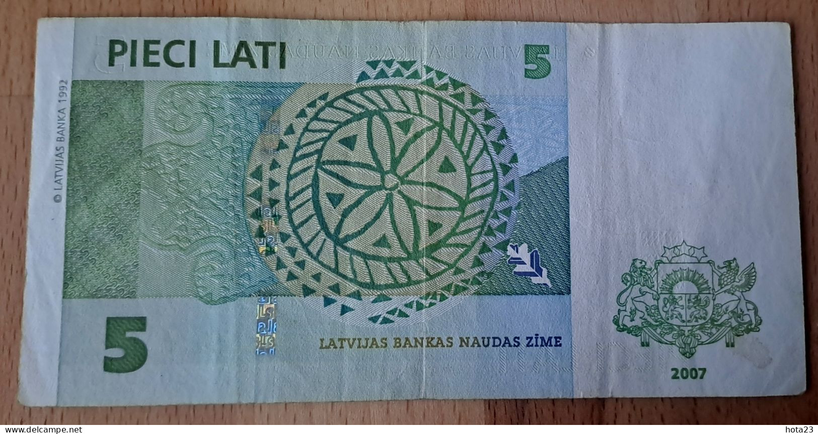 (!) LATVIA LETONIA  , Lettland   5 LATI 2007 - P-53 - Banknote Circulated - Letonia