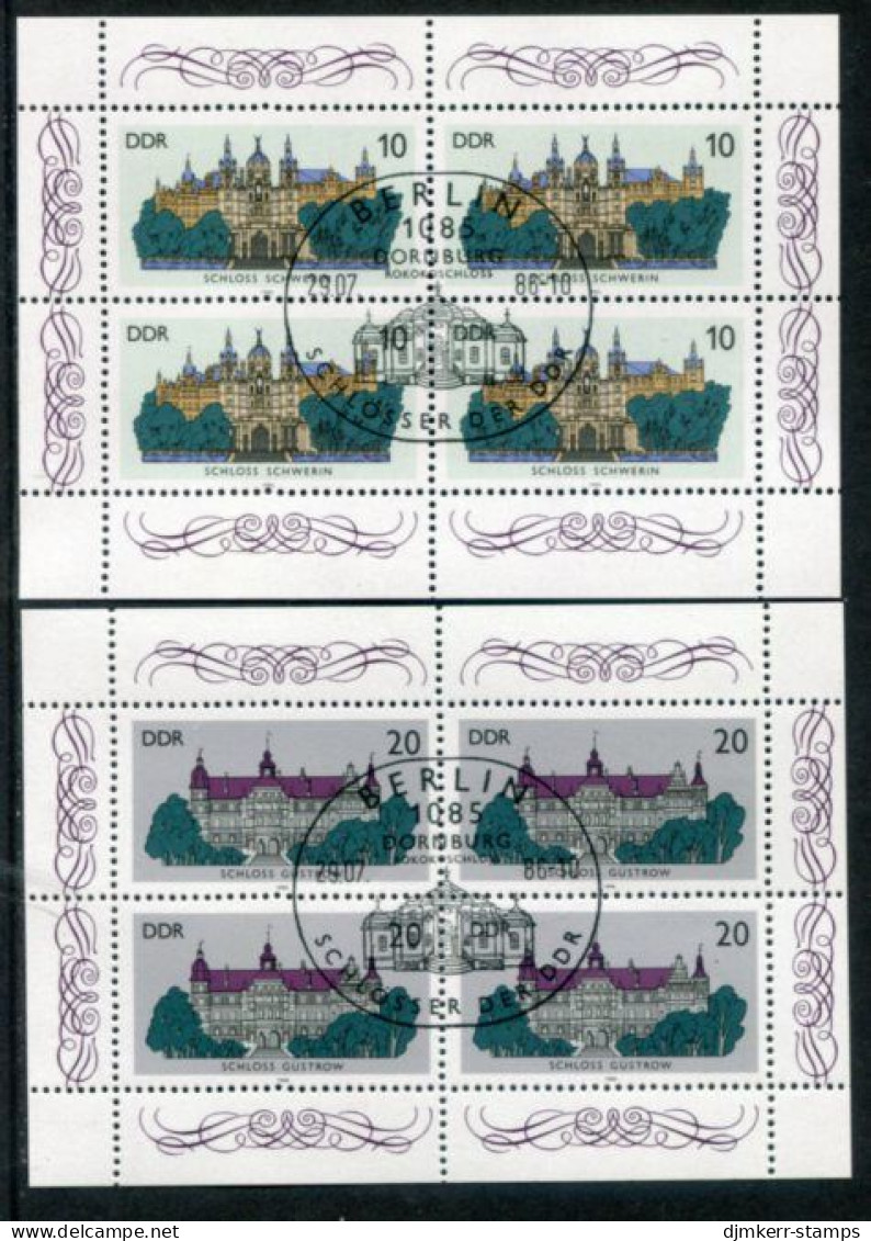 DDR 1986 Castles Sheetlets Used.  Michel 3032-33 Kb - Usados