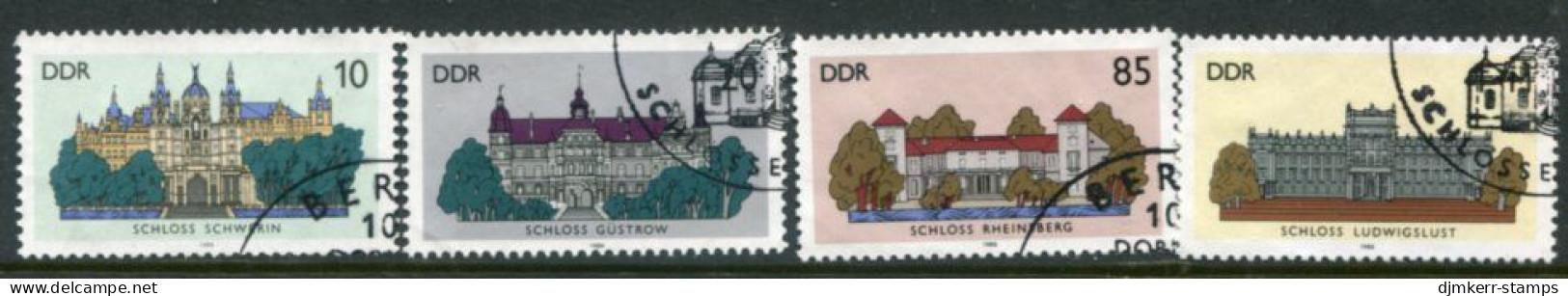 DDR 1986 Castles  Used.  Michel 3032-3035 - Oblitérés