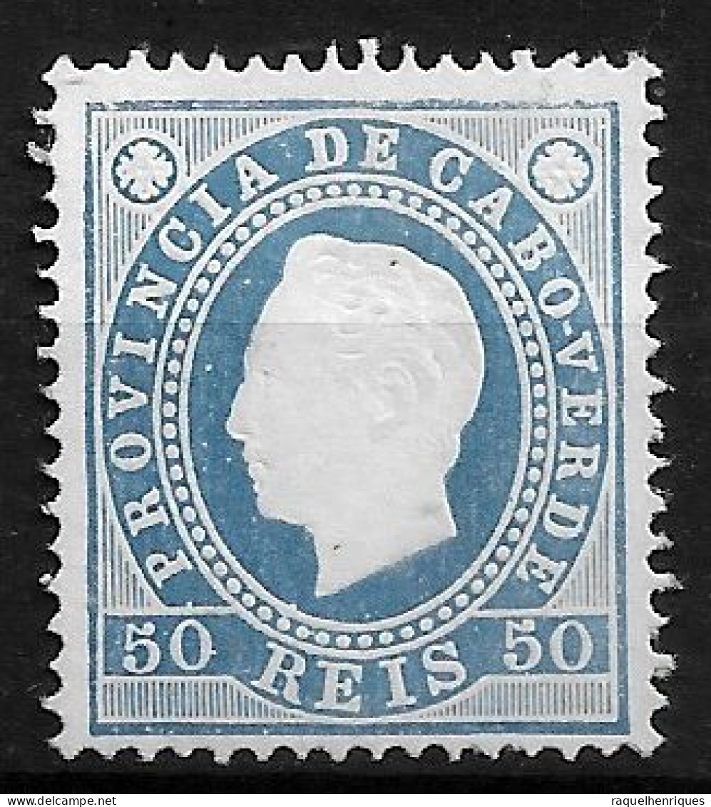 CAPE VERDE 1886 D.LUIS I 1905 REPRINT 50 REIS PERF:13½ M NG (NP#70-P07-L1) - Cap Vert