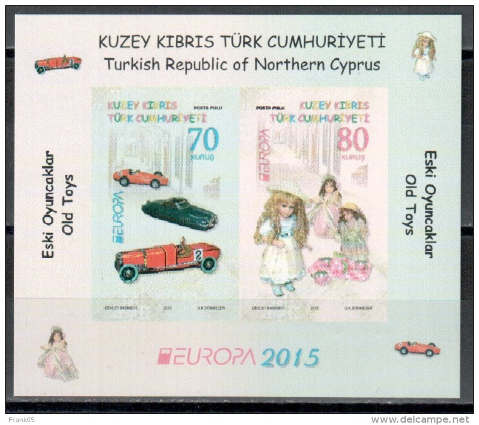 Türkisch-Zypern / Turkish Republic Of Northern Cyprus / Chypre Turc 2015 Block EUROPA ** - 2015