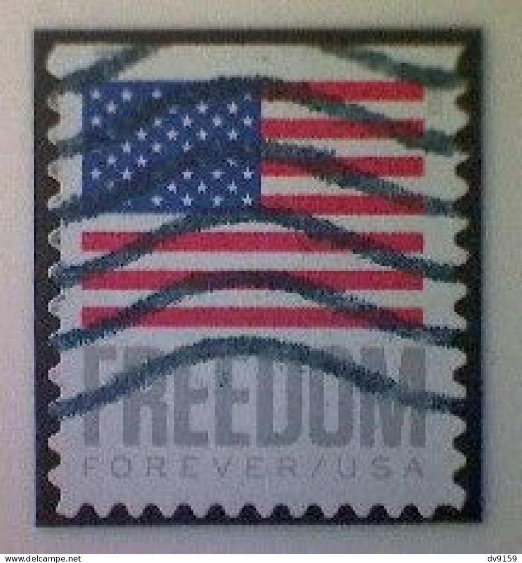 United States, Scott #5790, Used(o) Booklet, 2023, Flag Definitive: Freedom Flag, (63¢) Forever - Oblitérés