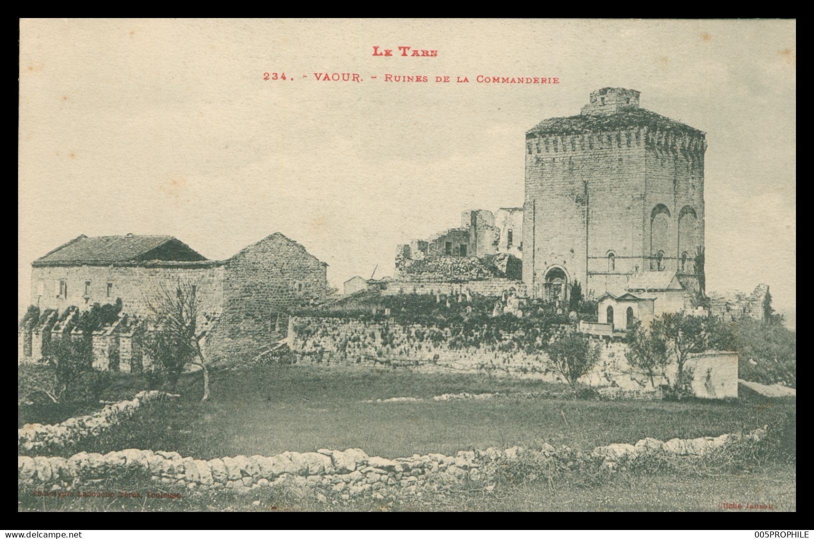 * VAOUR - Ruines De La Commanderie - 234 - LABOUCHE Frères - Vaour