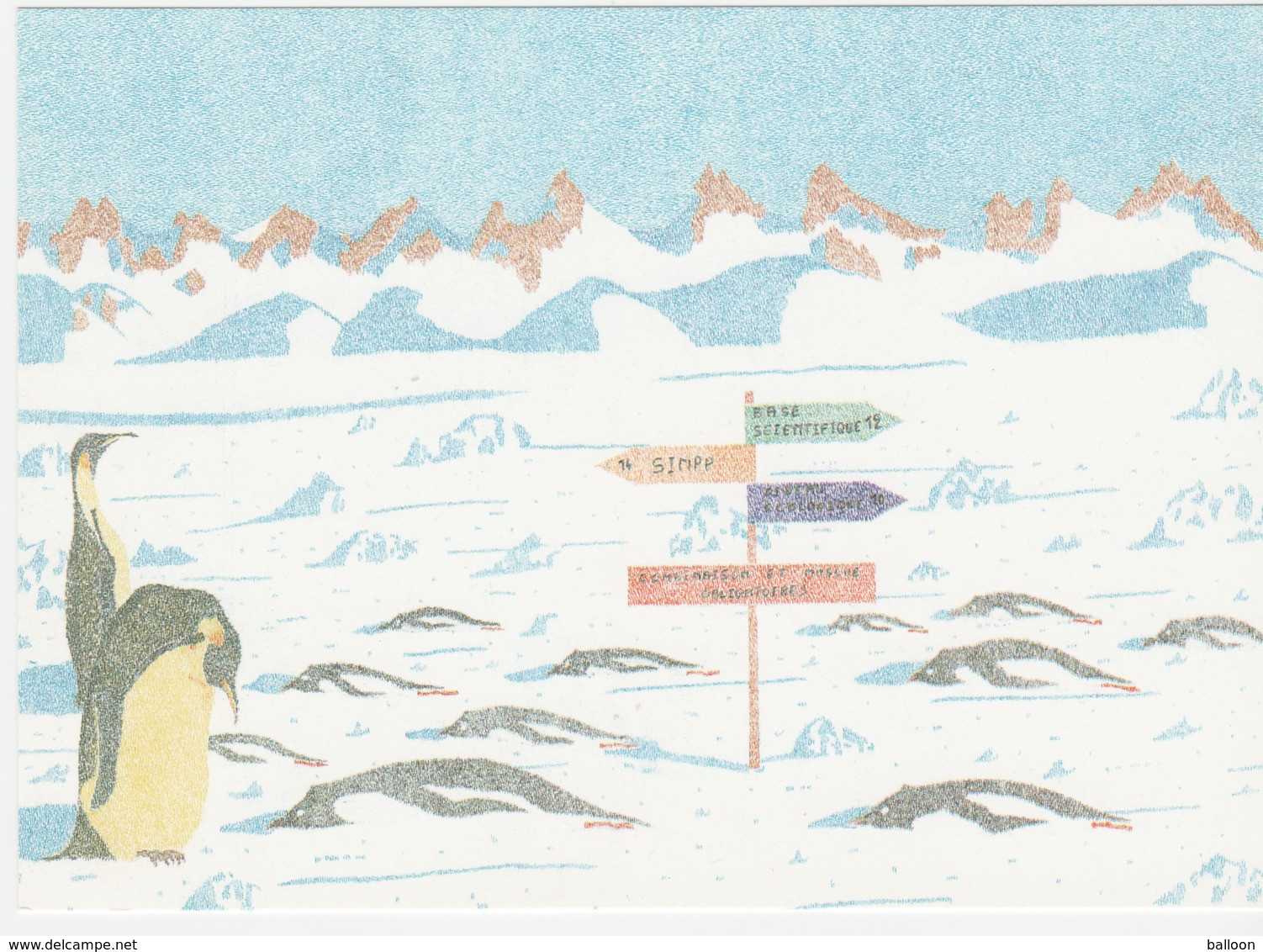Carte Postale Neuve. Concours Expéditions Polaires Françaises 1987. - TAAF : French Southern And Antarctic Lands