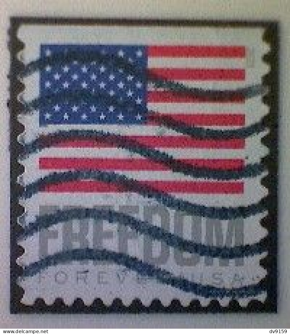 United States, Scott #5790, Used(o) Booklet, 2023, Flag Definitive: Freedom Flag, (63¢) Forever - Usati