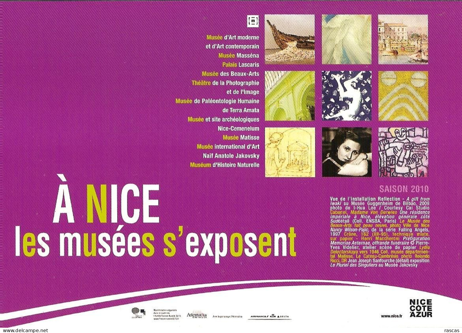 CPM - A NICE LES MUSEES S'EXPOSENT - SAISON 2010 - Museums