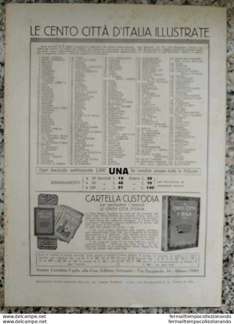 Bi Le Cento Citta' D'italia Illustrate Trani La Citta' Dei Marmi Pugliesi Bari - Tijdschriften & Catalogi