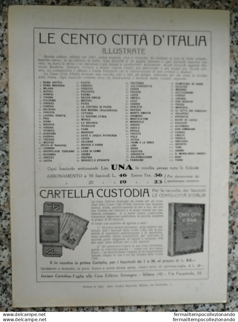 Bi Le Cento Citta' D'italia Illustrate Cagliari La Citta'dei Gherardeschi Savoia - Zeitschriften & Kataloge