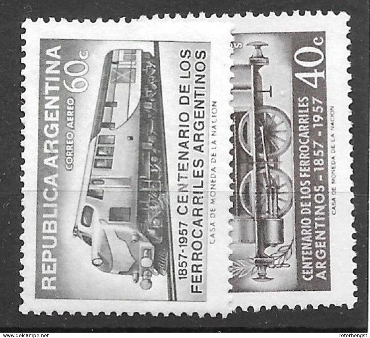 Argentina Mlh * Train Set (5 Euros) 1957 - Neufs