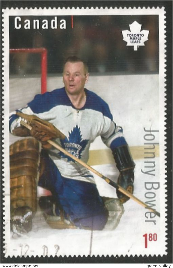 951 Canada 2015 Ice Hockey Glace Johnny Bower (398) - Jockey (sobre Hielo)