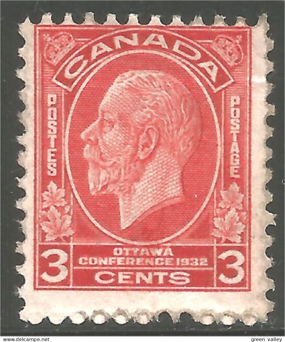 951 Canada 1932 George V Economic Conference 3c Red Rouge MH * Neuf (359) - Neufs