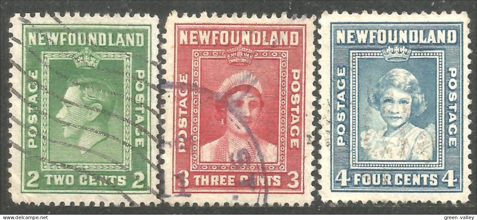 Terre Neuve Newfoundland Famille Royal Family George VI Queen Princess Elizabeth (XCNF-136) - 1908-1947