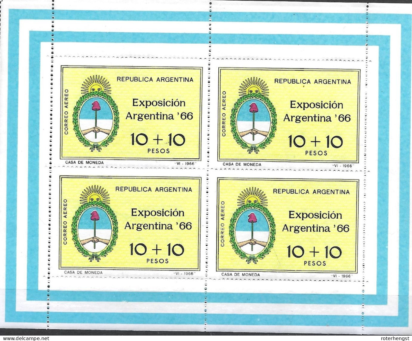 Argentina Mnh ** 1966 - Unused Stamps
