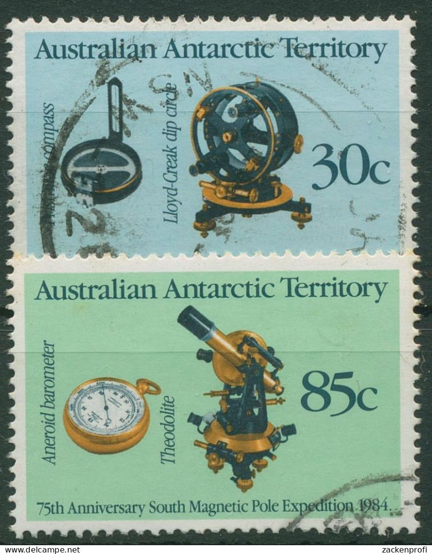 Austral. Antarktis 1984 75 J. Expedition Z. Magnetischen Südpol 61/62 Gestempelt - Used Stamps