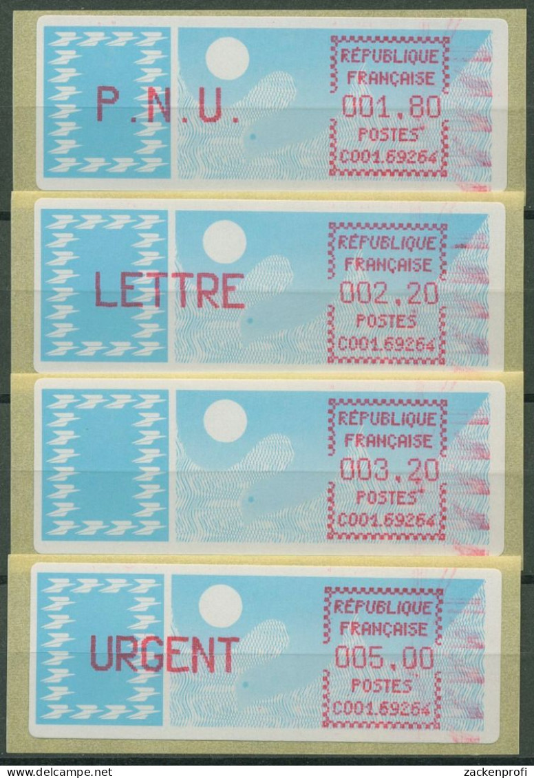 Frankreich ATM 1985 Taube Satz 1,80/2,20/3,20/5,00 ATM 6.5 Zd ZS 2 Postfrisch - 1985 « Carrier » Paper