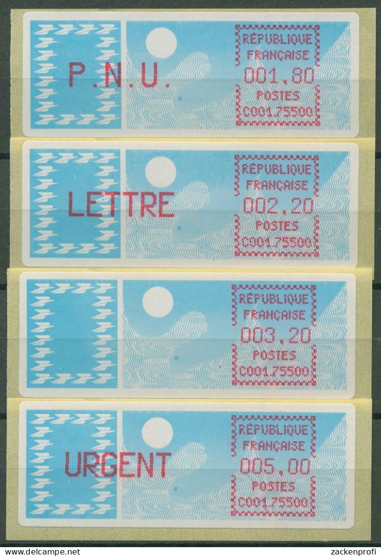 Frankreich ATM 1985 Taube Satz 1,80/2,20/3,20/5,00 ATM 6.7 Zd ZS 2 Postfrisch - 1985 Papier « Carrier »