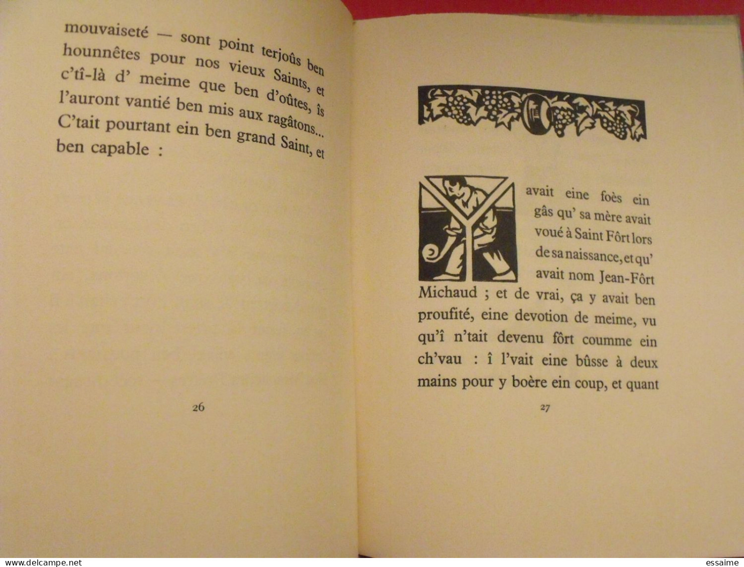 La légende de Saint-Fort. Marc Leclerc. André Bruel, Angers, 1933. numéroté 264.patois de l'Anjou. illust. Morin.