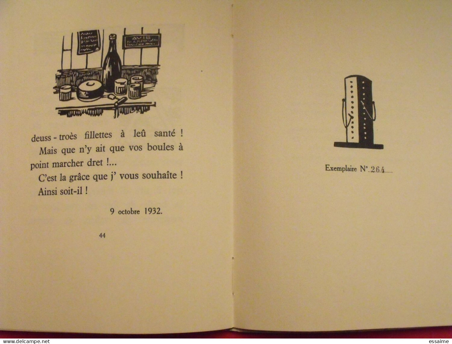 La légende de Saint-Fort. Marc Leclerc. André Bruel, Angers, 1933. numéroté 264.patois de l'Anjou. illust. Morin.