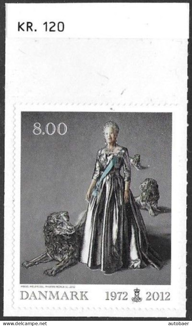 Denmark Danmark Dänemark 2012 Queen Margrethe Mi.No. 1692 MNH ** Neuf Postfrisch Self Adhesif - Nuovi