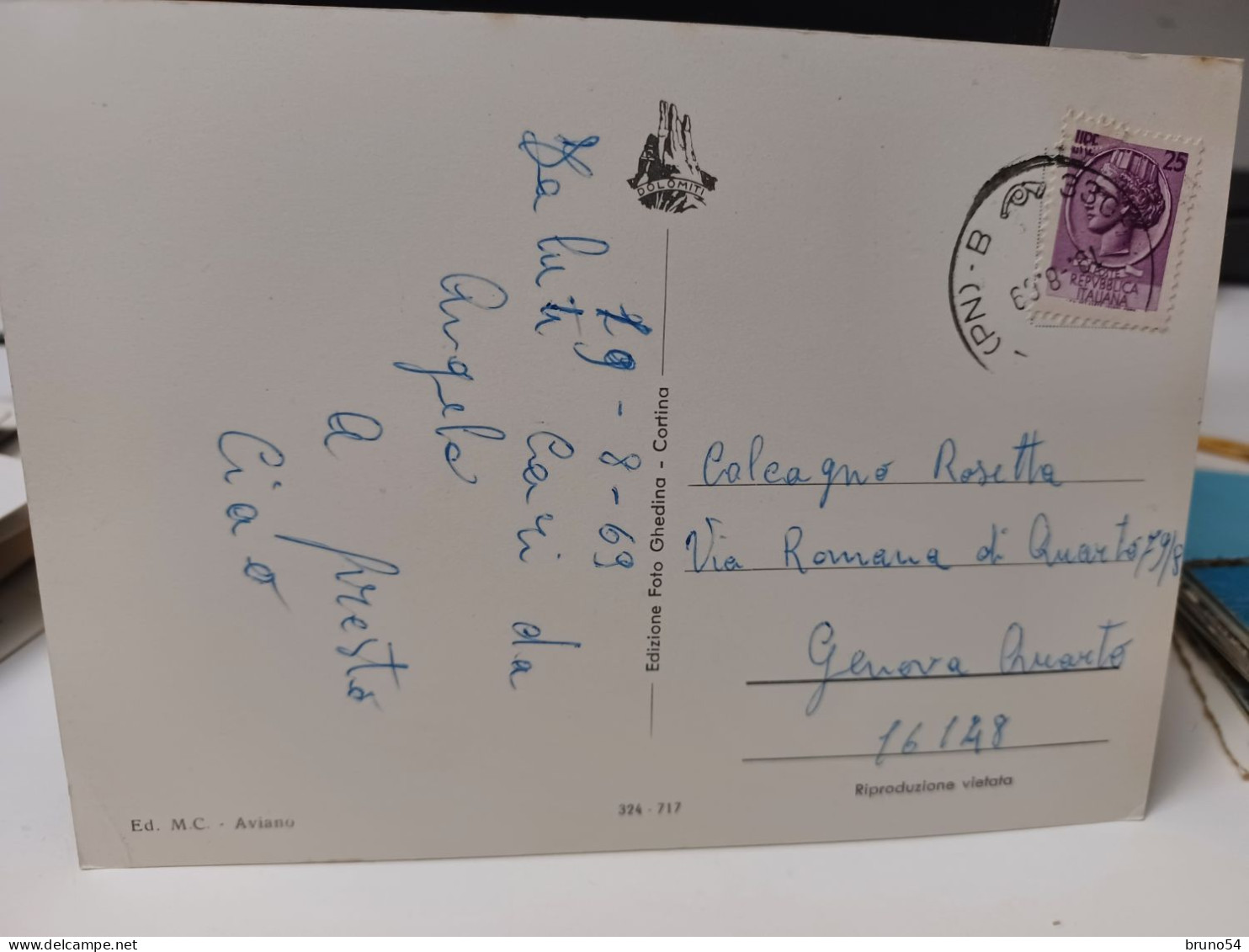 Cartolina Saluti Da Marsure Fa Parte Del Comune Di Aviano, In Provincia Di Pordenone 1969 - Pordenone