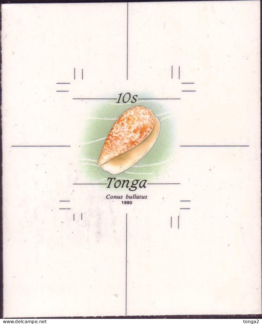 TONGA 1990 Cromalin Proof - 10s Shell - Last Of 4 Which Exist - Tonga (1970-...)