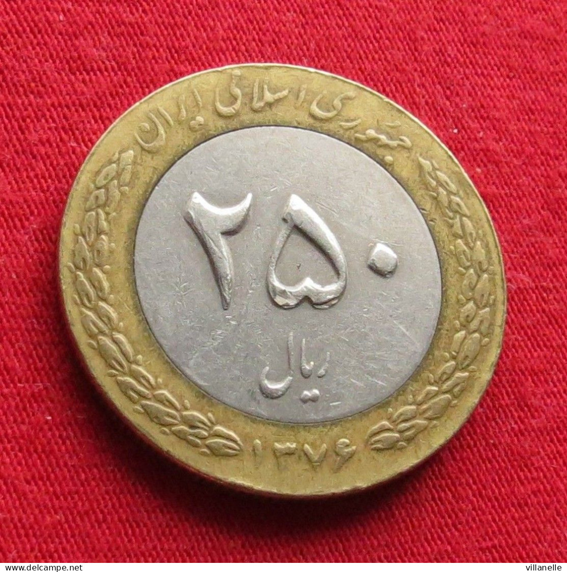 Iran 250 Rials 1997  / 1376 KM# 1262 *VT Irão Persia Persien Rial - Iran