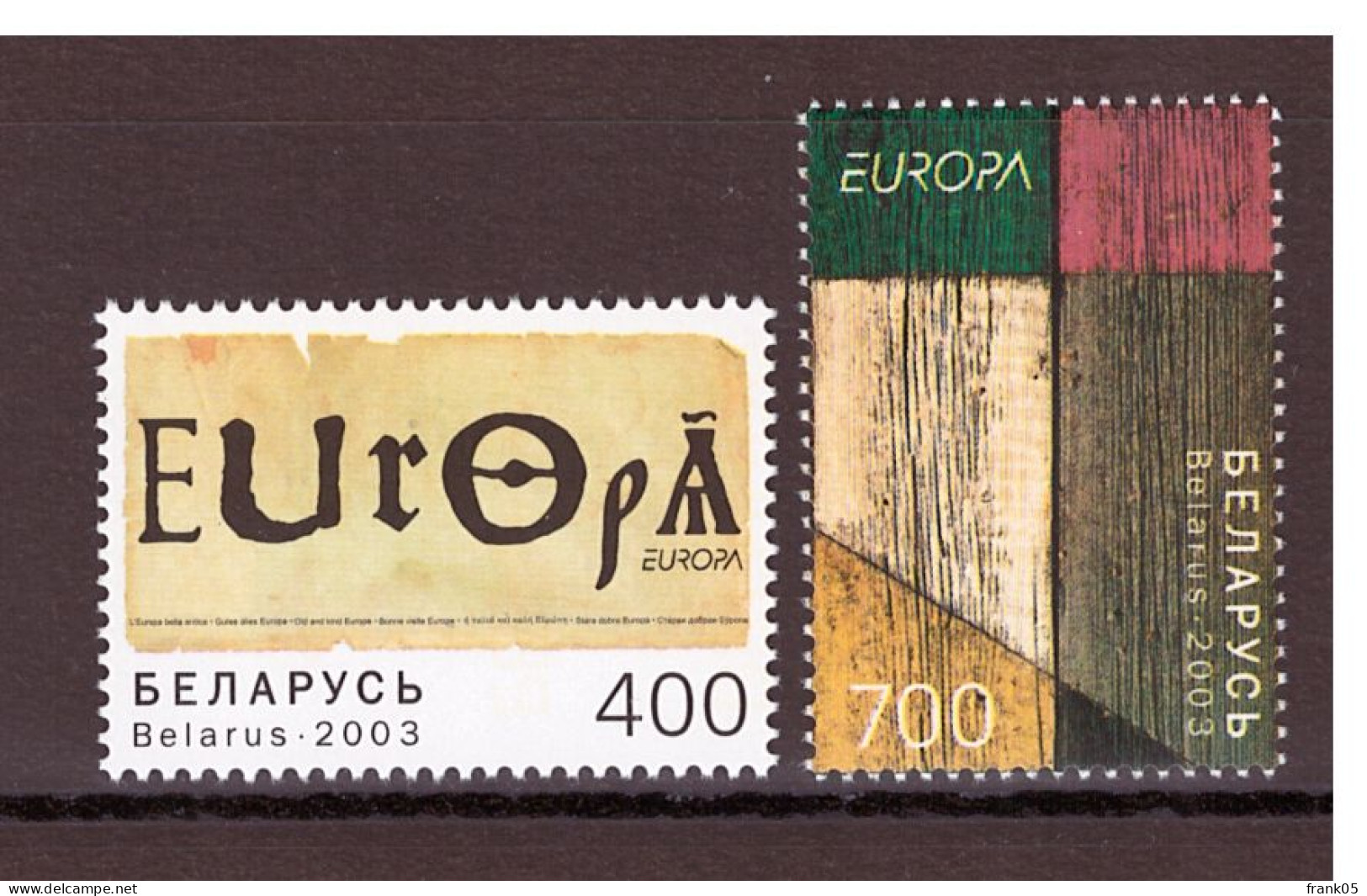 Weissrussland / Belarus / Biélorussie 2003 Satz/set EUROPA ** - 2003