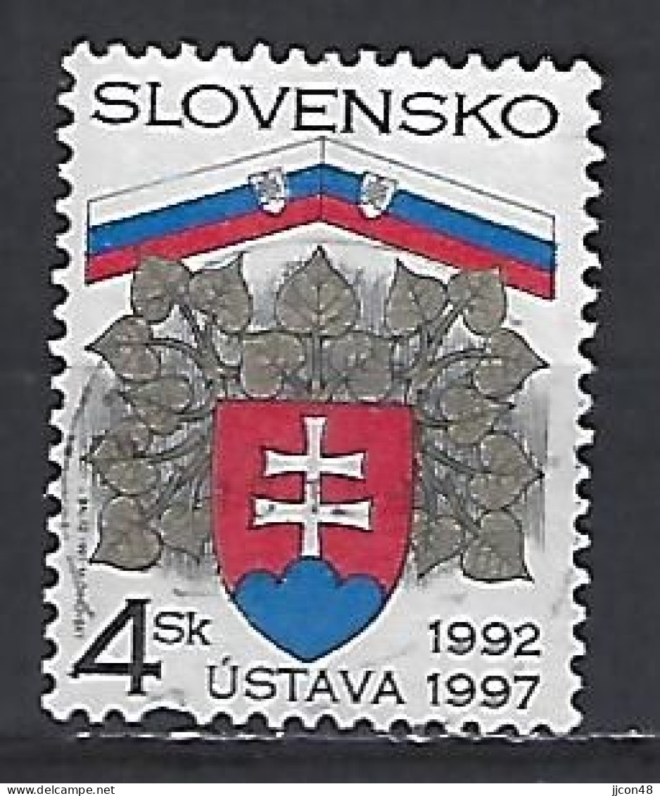 Slovakia 1997  5th Ann.of New Constitution (o) Mi.287 - Usados