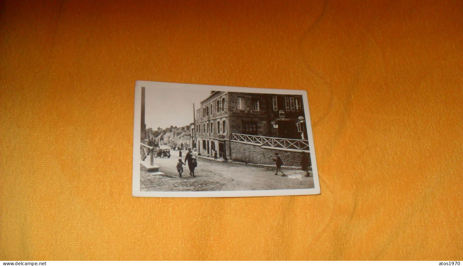 CARTE POSTALE ANCIENNE CIRCULEE DE 1950../ CALLAC.- LA RUE DES PORTES...CACHETS + TIMBRE - Callac